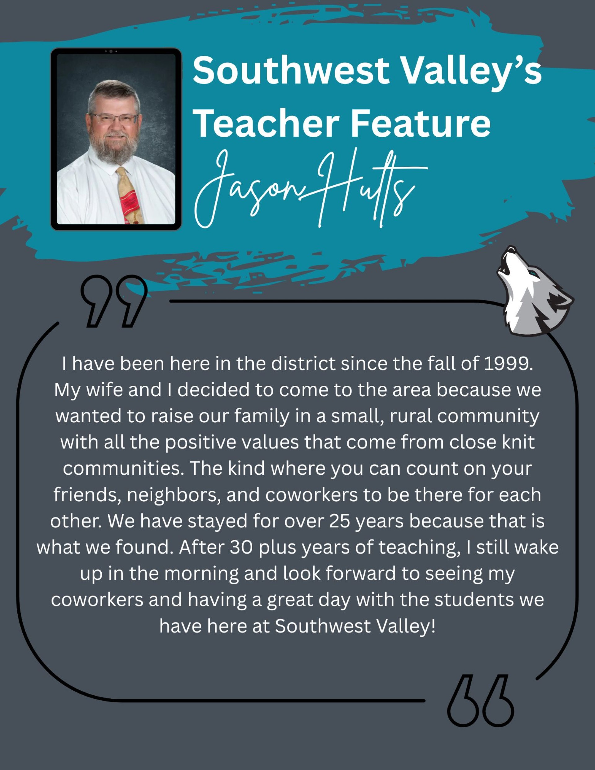 Teacher Feature- Jason Hults
