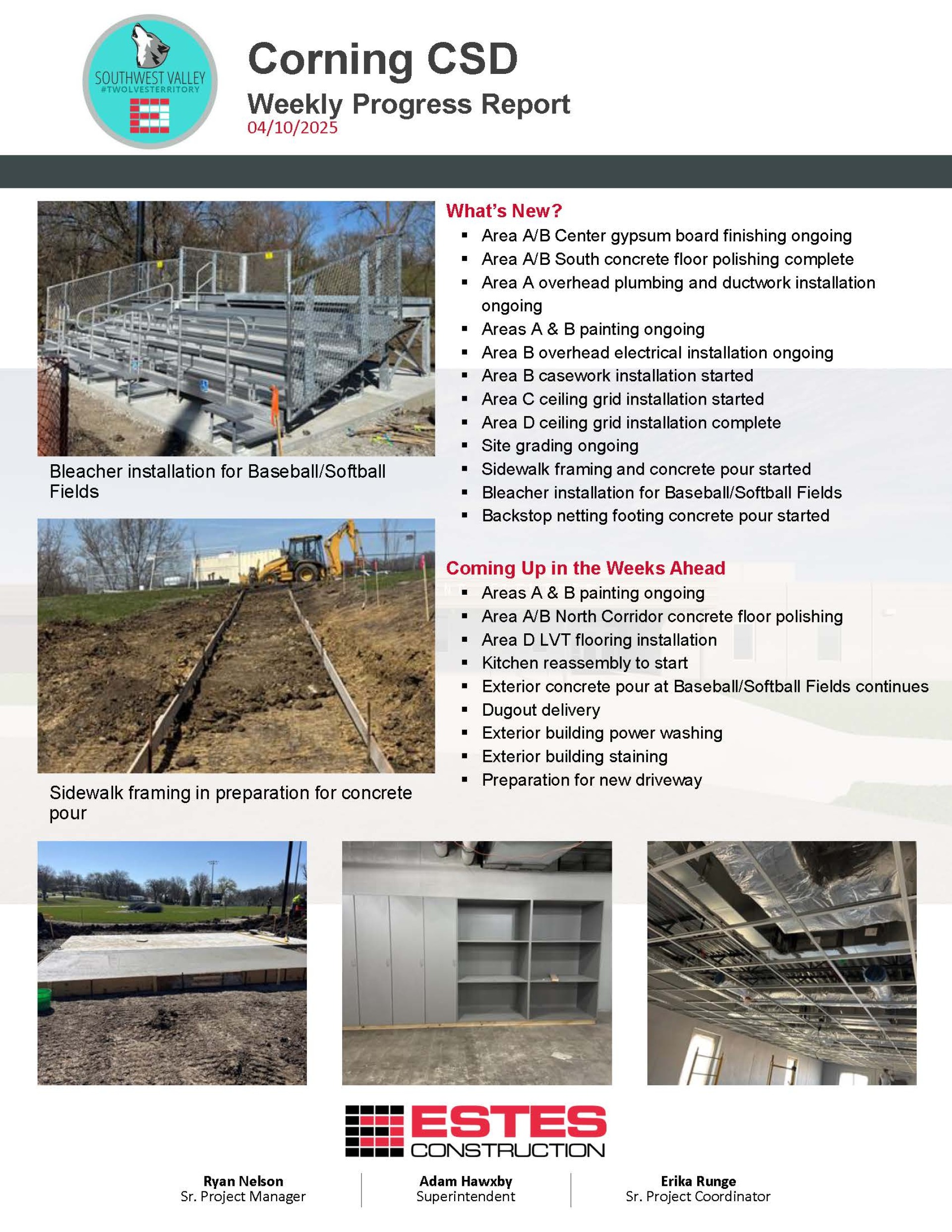 Weekly Progress Report 5-10-25